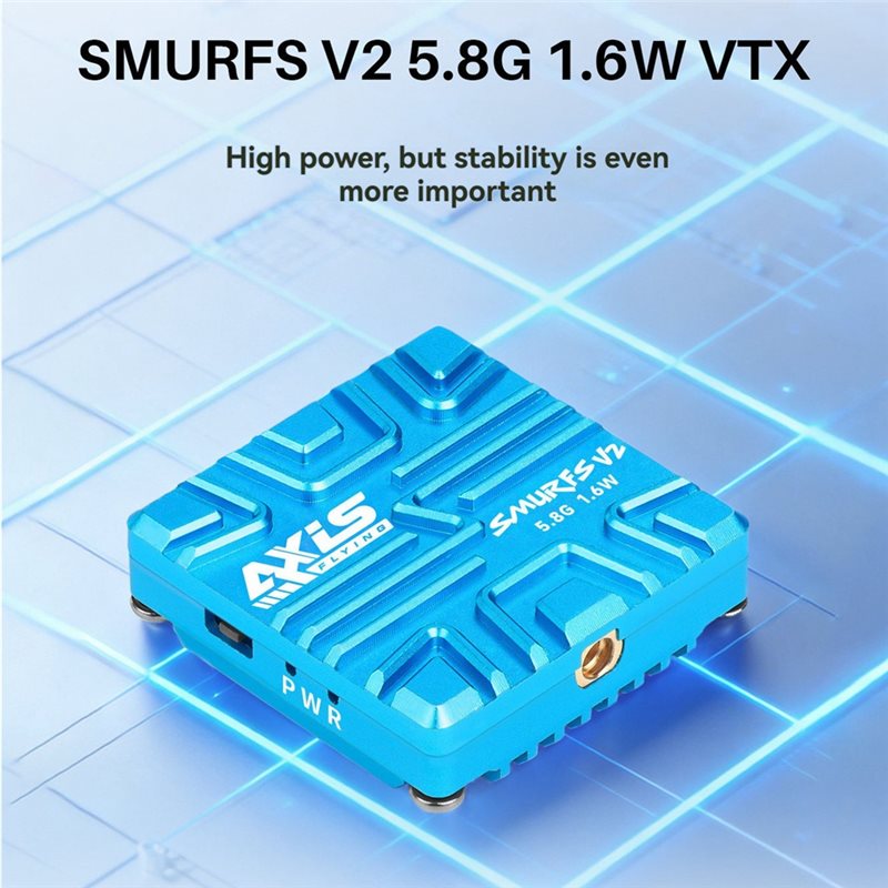 Axisflying SMURFS V2 5.8G VTX  - Fpv Drone Vtx recensie en prijs