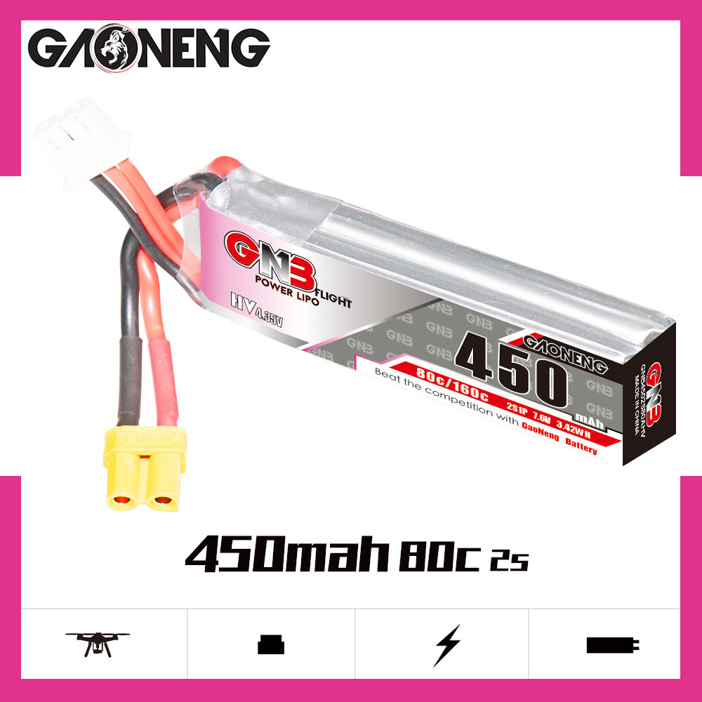 GNB LiPo Batterij HV 2S 7.6V 4 - Fpv Drone Quadcopter recensie en prijs