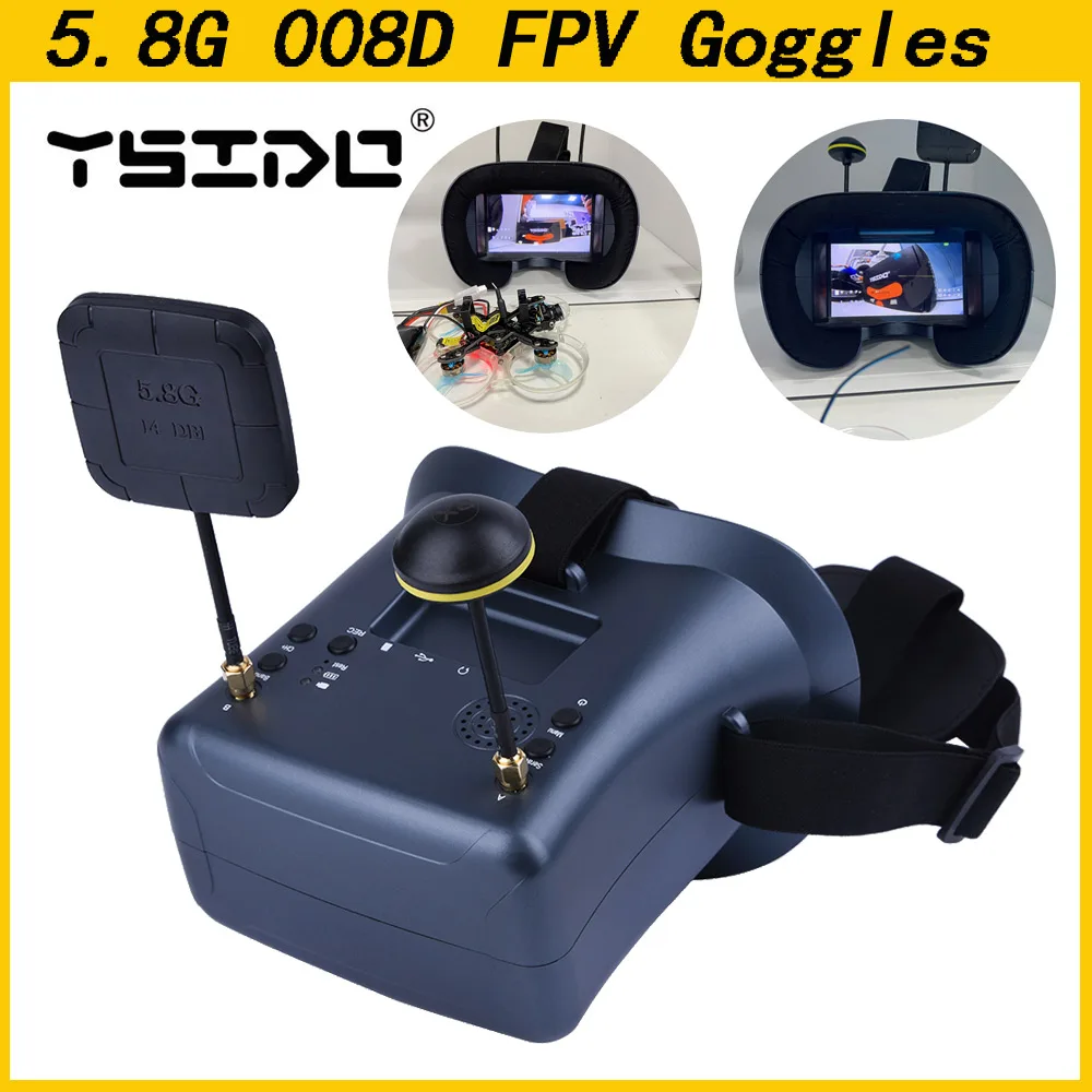 5.8G 40CH 4.3 Inch 800*480 Vid - Fpv Drone Goggles recensie en prijs
